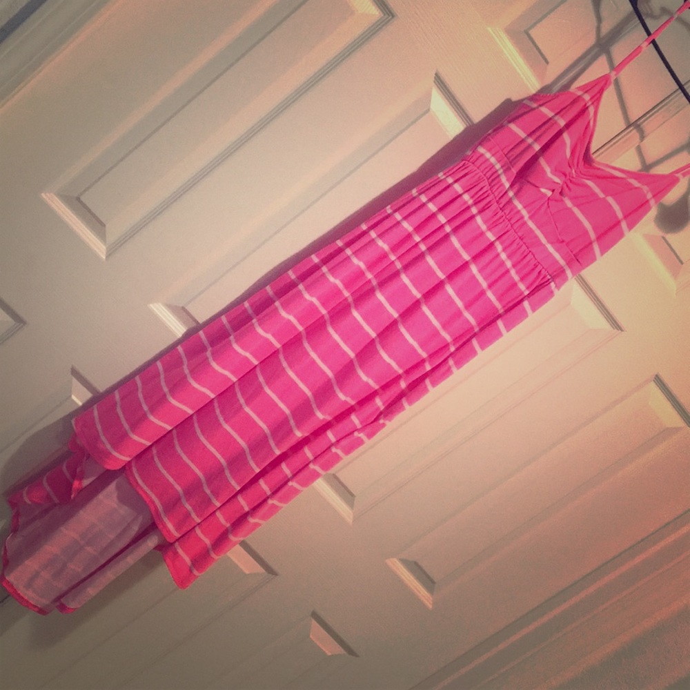 Striped pink sundress